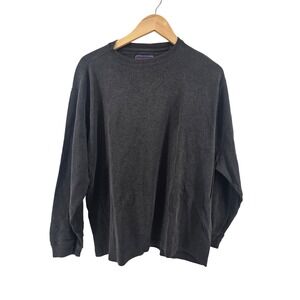 Galyan's Long Sleeve T-Shirt Mens‎ Medium Gray Adventure Everyday Cotton Vintage